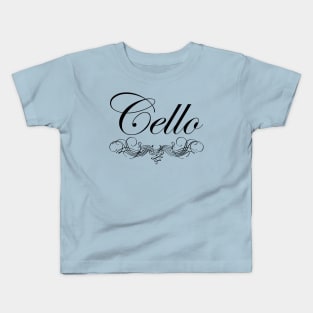 Cello Script Kids T-Shirt